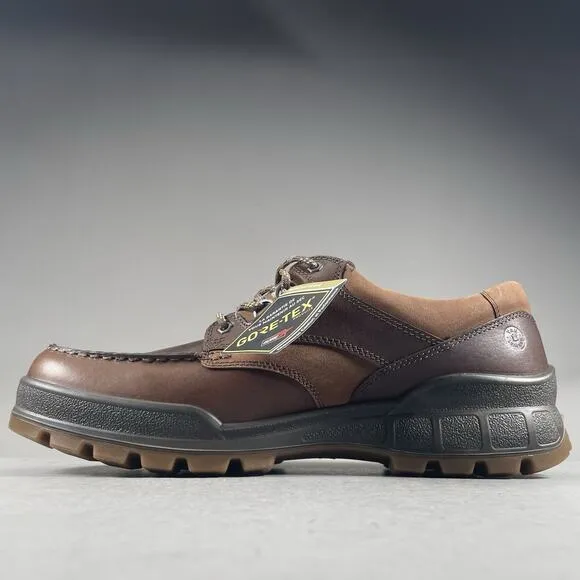 ECCO Track 25 Low Men EU 49 US 15 Gore-TEX Brown Leather Waterproof Hiking Shoes