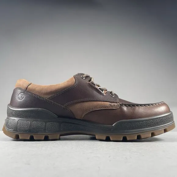 ECCO Track 25 Low Men EU 49 US 15 Gore-TEX Brown Leather Waterproof Hiking Shoes