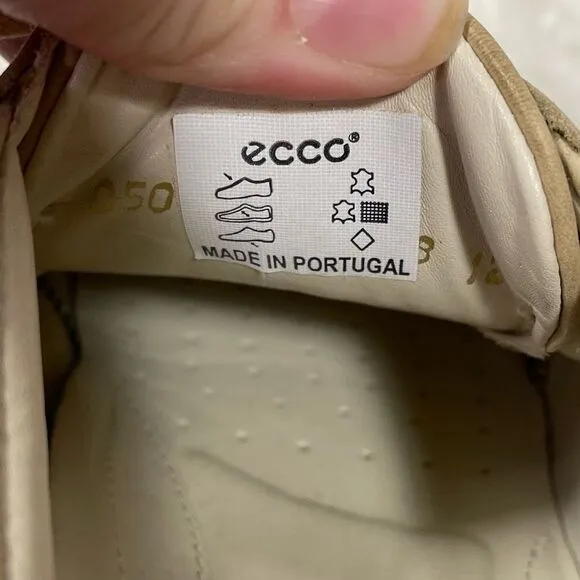 Ecco Tan Shock Heel Shoes - Size 38 EU or 7-7.5 US - Excellent Condition