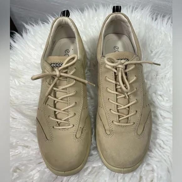 Ecco Tan Shock Heel Shoes - Size 38 EU or 7-7.5 US - Excellent Condition
