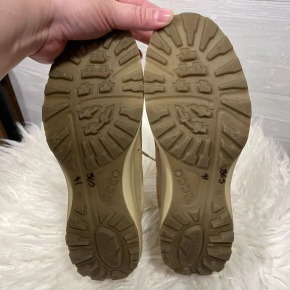 Ecco Tan Shock Heel Shoes - Size 38 EU or 7-7.5 US - Excellent Condition