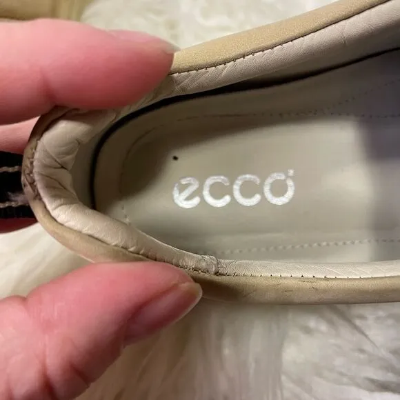 Ecco Tan Shock Heel Shoes - Size 38 EU or 7-7.5 US - Excellent Condition