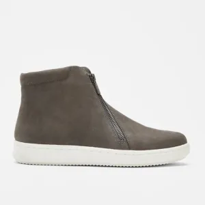 Eileen Fisher Bias Tumbled Nubuck High Top Leather Boots sneakers shoes sz 6.5
