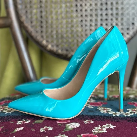 Elegant Blue High Heels stilettos pumps