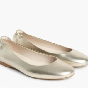 Elegant Gold Women's Ballet Flats