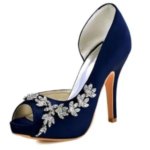 ElegantPark Wedding High Heel Shoes for Bride