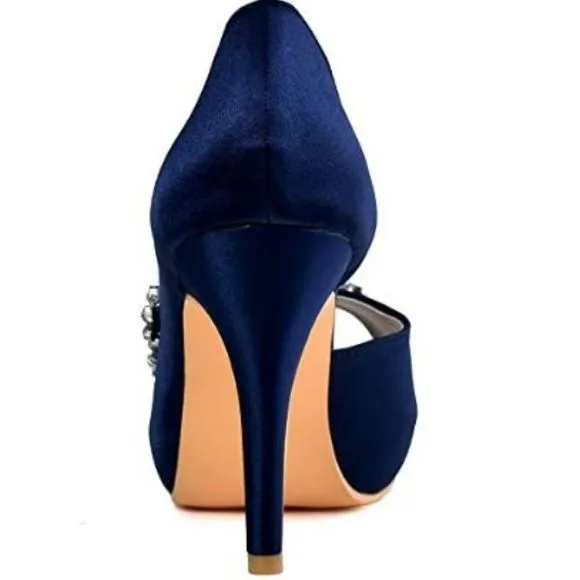 ElegantPark Wedding High Heel Shoes for Bride