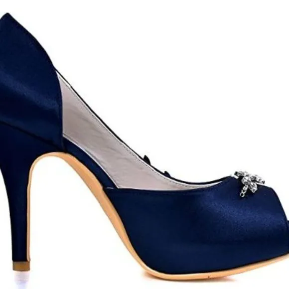ElegantPark Wedding High Heel Shoes for Bride