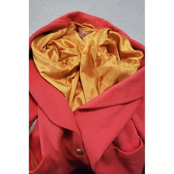 Escada By Margaretha Ley Womens Pink Wool 2 Button Front Suit Jacket Size 42