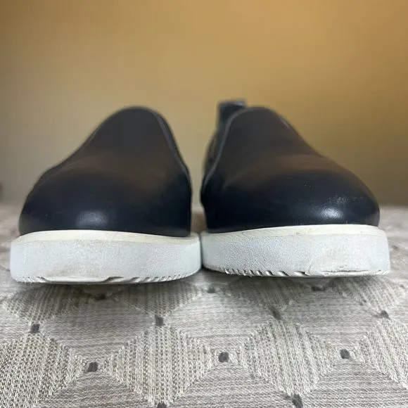 Everlane The Street Shoe Blue Gray Leather Loafer Pointed Toe White Soles 8.5