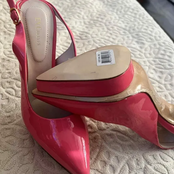 Everlane Women's Pink Slingback Heels