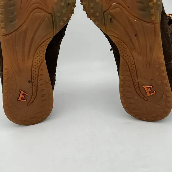 Everlast 1910 High Top Boxing Shoes Men's Size 7 Brown With Orange