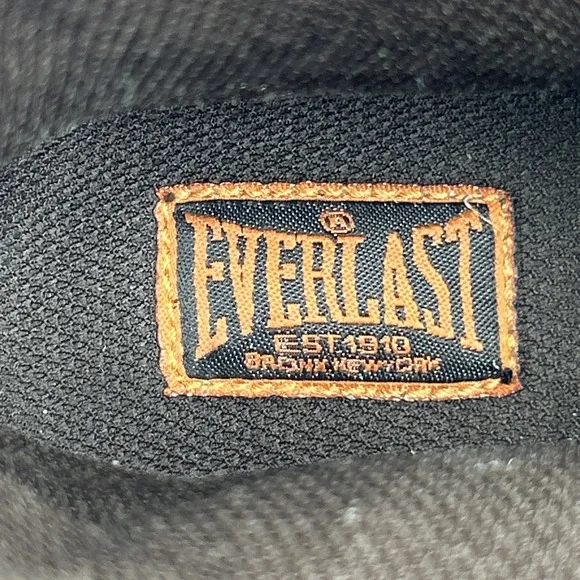 Everlast 1910 High Top Boxing Shoes Men's Size 7 Brown With Orange