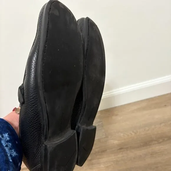Ferragamo Black Men's  Desio Loafer Shoes Size 91/2