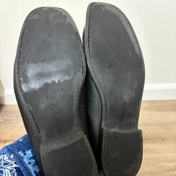 Ferragamo Black Men's  Desio Loafer Shoes Size 91/2