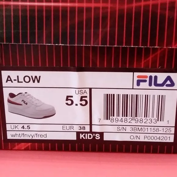 FILA  A-LOW  KID´S SHOES SIZE 5.5