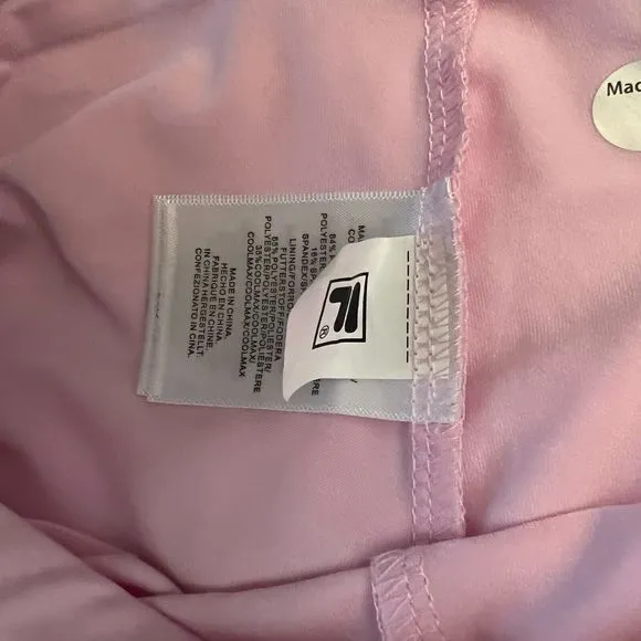 Fila Girls Tennis Outfit Pink Top Skort Set size XXS 3-4 White Lace