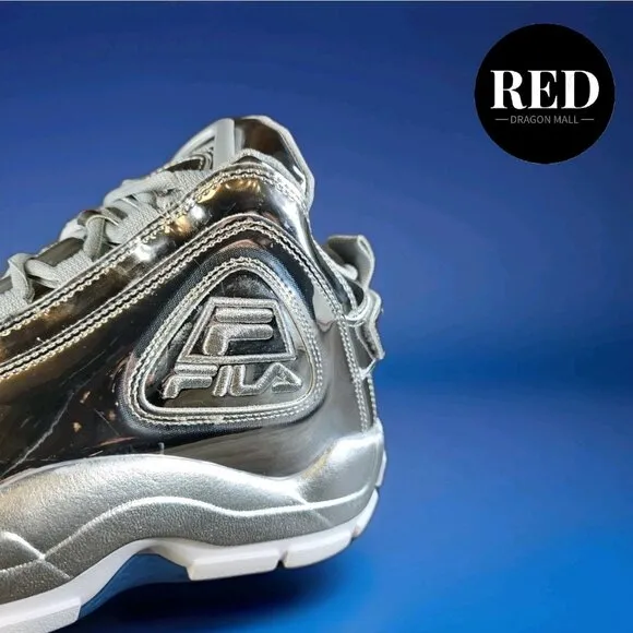 Fila Grant Hill 2 Metallic 1BM01760-050 Silver Basketball Shoes - Men's Size 9.5