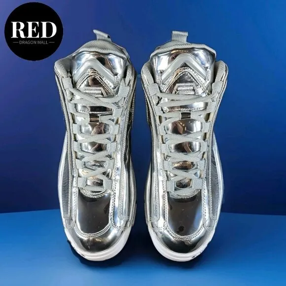 Fila Grant Hill 2 Metallic 1BM01760-050 Silver Basketball Shoes - Men's Size 9.5