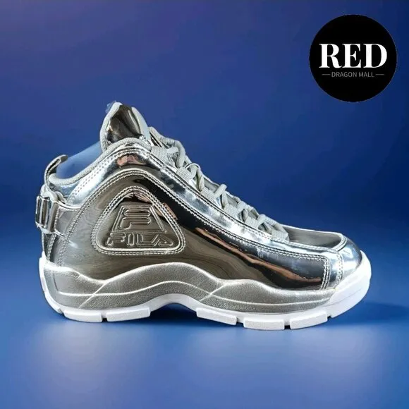 Fila Grant Hill 2 Metallic 1BM01760-050 Silver Basketball Shoes - Men's Size 9.5