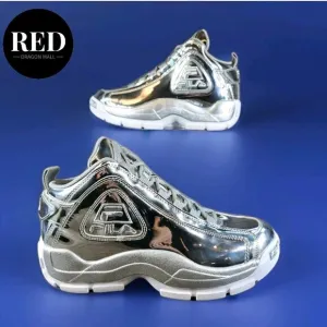 Fila Grant Hill 2 Metallic 1BM01760-050 Silver Basketball Shoes - Men's Size 9.5
