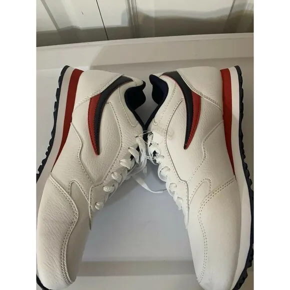Fila Men's Sz 8 A-Low White Red‎ White Blue Sneakers Shoes