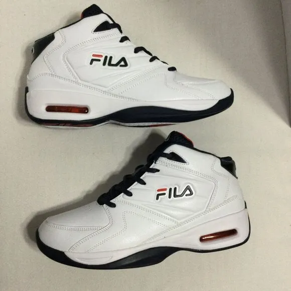 Fila Slam 19 Viz Mens White Lace Up High Top Basketball Shoes Size 10.5