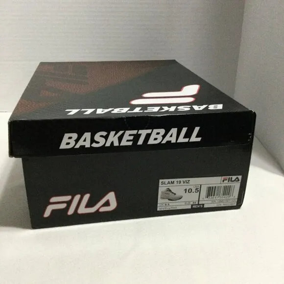 Fila Slam 19 Viz Mens White Lace Up High Top Basketball Shoes Size 10.5