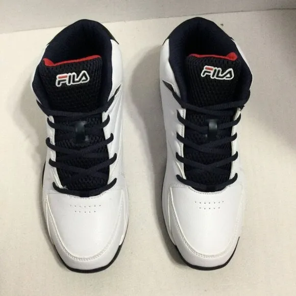 Fila Slam 19 Viz Mens White Lace Up High Top Basketball Shoes Size 10.5