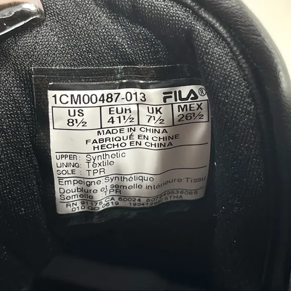 FILA Vulc 13 Mid Plus Sneaker 8.5 Men