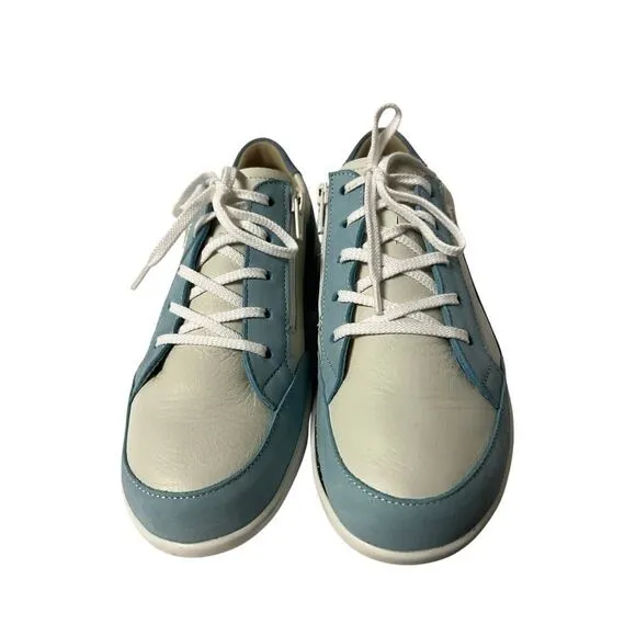 FINN COMFORT Prato Horizon Hielo Blue shoes women’s USA size 7 MSRP $425