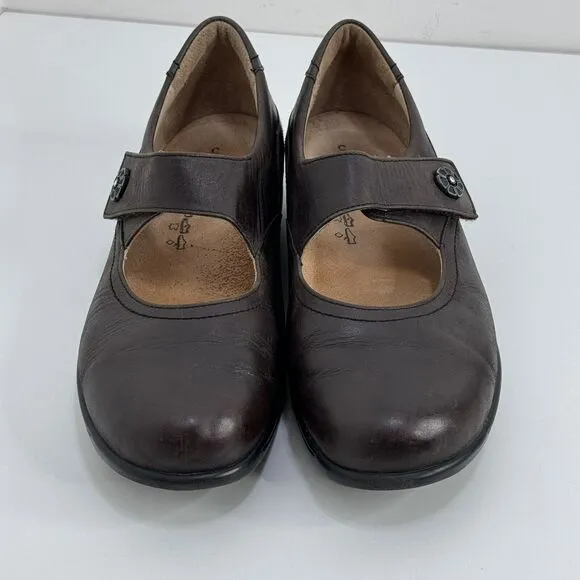 Finn Comfort Shoes Women US 7.5 Salo Mary Jane Brown Leather Casual Comfort
