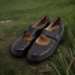 Finn Comfort Shoes Women US 7.5 Salo Mary Jane Brown Leather Casual Comfort