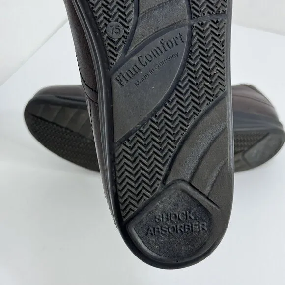 Finn Comfort Shoes Women US 7.5 Salo Mary Jane Brown Leather Casual Comfort