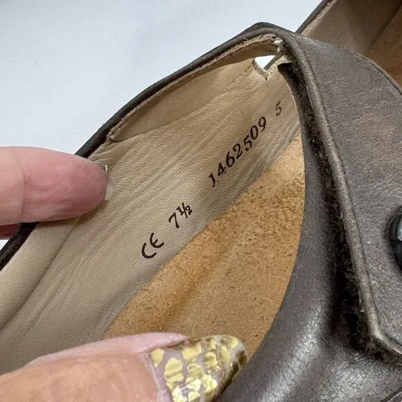 Finn Comfort Shoes Women US 7.5 Salo Mary Jane Brown Leather Casual Comfort