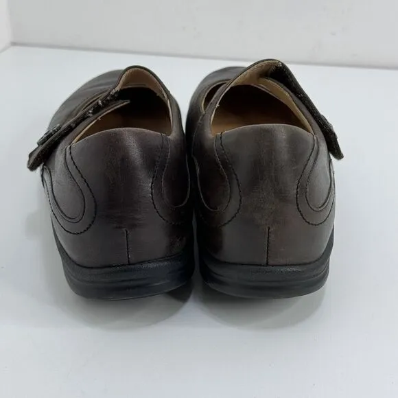 Finn Comfort Shoes Women US 7.5 Salo Mary Jane Brown Leather Casual Comfort