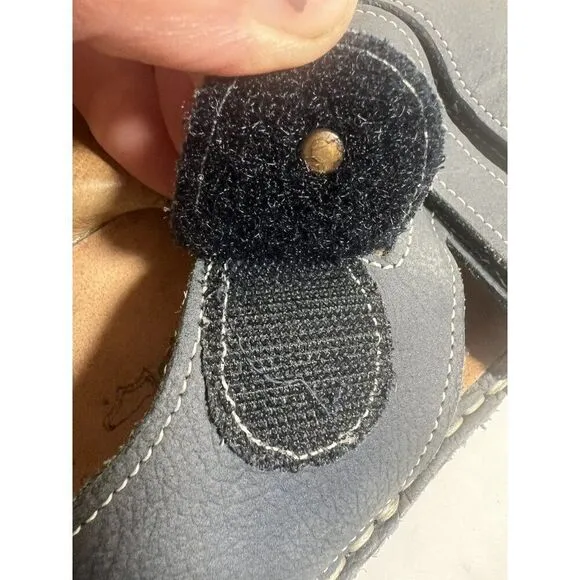 Finn Comfort Shoes Womens US 5.5 EU 36 Blue Gray Gomera Leather Sandals