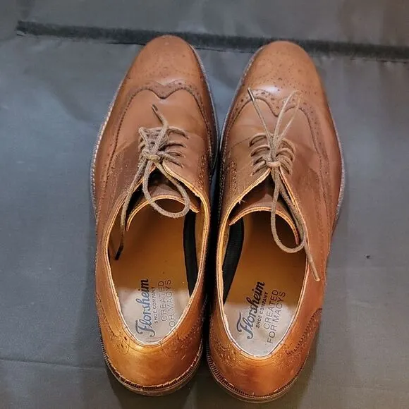 FLORSHEIM MEN'S RUCCI WING TIP OXFORD SHOES