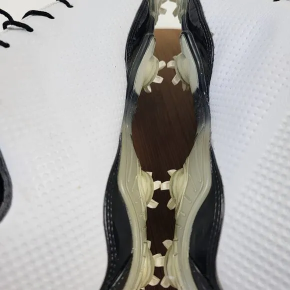 FootJoy &quot;FJ&quot; Spikes DNA 2.0 Golf Shoes 53493 White Leather EUC Men's Sz 9 M