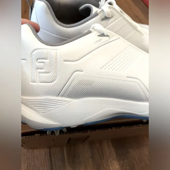 FootJoy eComfort Golf Shoes WHITE  W/Pulsar Cleats Size 9.5 Wide #1 Golf Shoes