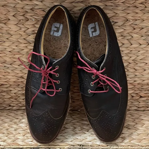 Footjoy FJ‎ Brown Wingtip Golf Shoes