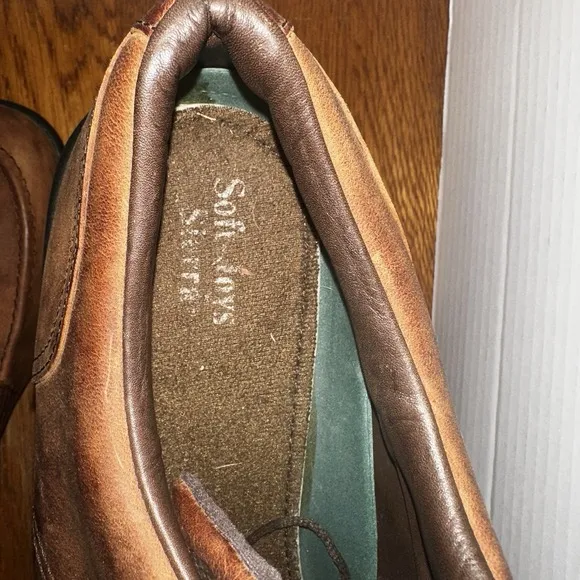 Footjoy FJ Hybrid Spikeless Brown Leather Golf Shoes - Men Size 11M - Very Nice