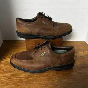 Footjoy FJ Hybrid Spikeless Brown Leather Golf Shoes - Men Size 11M - Very Nice