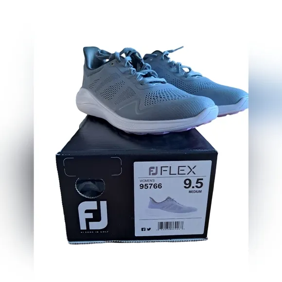 FootJoy Flex Women's Casual Golf Shoes New Various Sizes Gray/ White