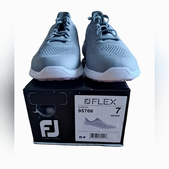 FootJoy Flex Women's Casual Golf Shoes New Various Sizes Gray/ White