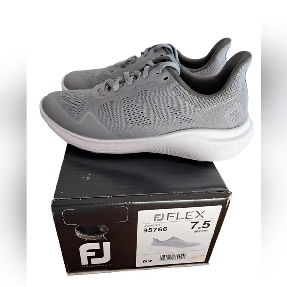 FootJoy Flex Women's Casual Golf Shoes New Various Sizes Gray/ White