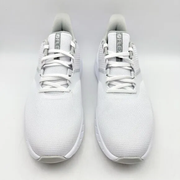 FootJoy Mens FJ Flex Golf Shoes US 10 Wide EU 43 White Athletic NIB