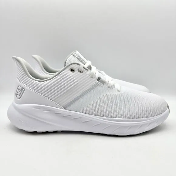 FootJoy Mens FJ Flex Golf Shoes US 10 Wide EU 43 White Athletic NIB