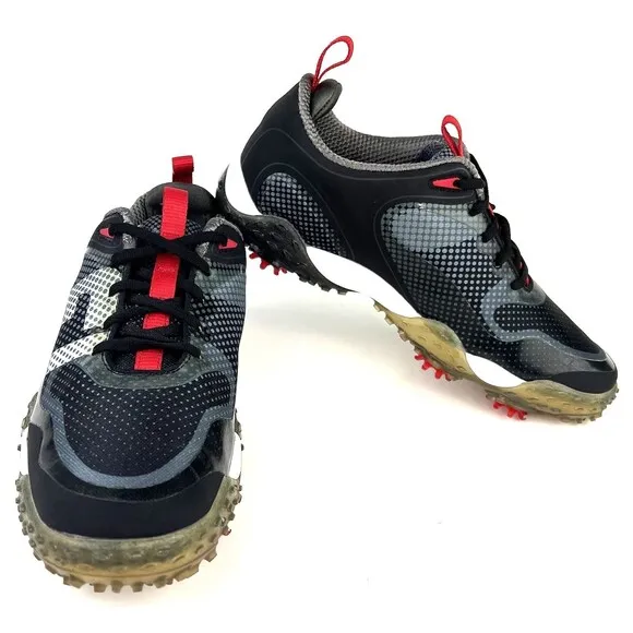 FootJoy Mens Size 8M FJ Freestyle Golf Shoes Flex Zone Black Gray 57333