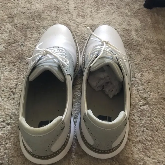 FootJoy Men's White and Gray Golf Shoes